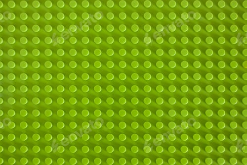 Preview: Green plastic building blocks mat with empty copyspace