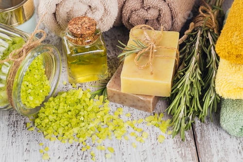 Preview: Natural cosmetic oil and natural handmade soap with rosemary