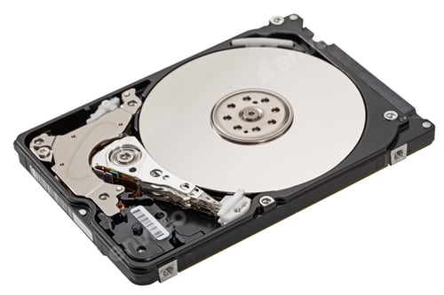 Preview: Hard disk isolated on white background, with clipping path