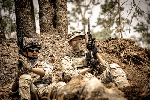 Preview: US marines in the mountains during the military operation
