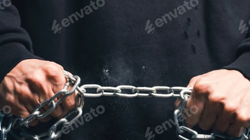 Preview: Hands Hold Iron Chain