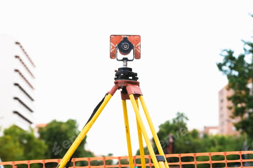 Preview: Theodolite in use in an engineering work