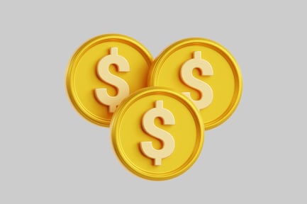 Vista previa: Monedas de oro apiladas en efectivo