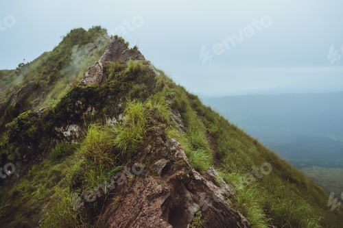 Preview: Beautifull mountain in the morning mist , Batur, Bali, Indonesia