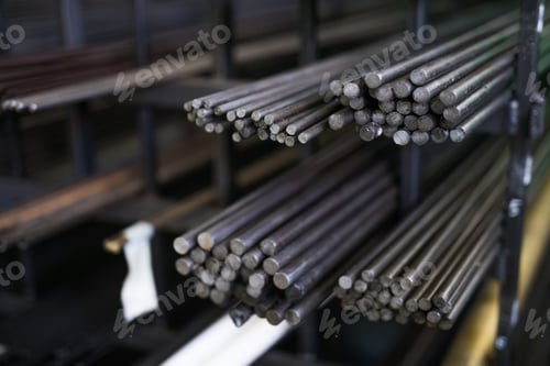 Preview: Steel round bar storage