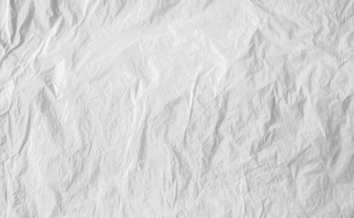 Preview: White crumpled paper texture background. White old creased and wrinkled paper abstract background.