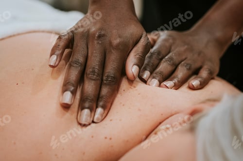 Preview: Back massage and spa, self-care photography