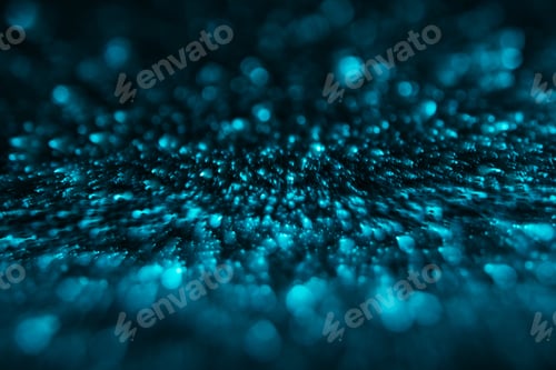 Preview: abstract defocused background with turquoise glitter
