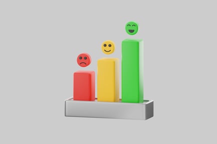 Preview: Emoji feedback bar chart design