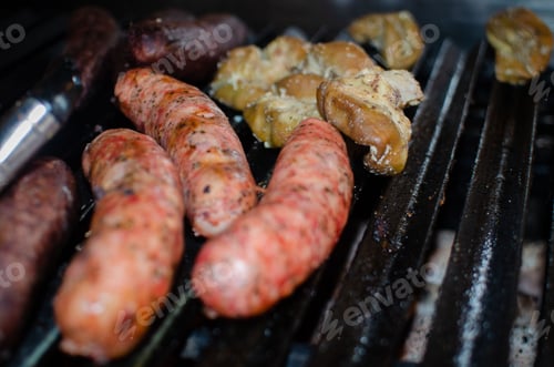 Preview: View of a barbecue grill