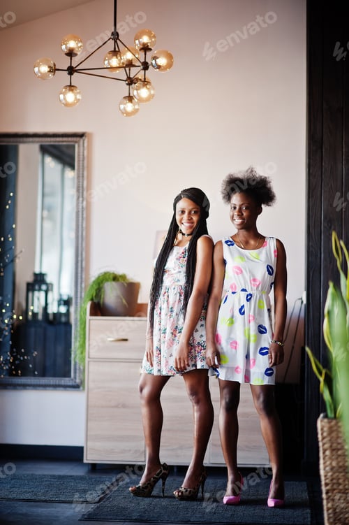 Preview: Сheerful african at cafe