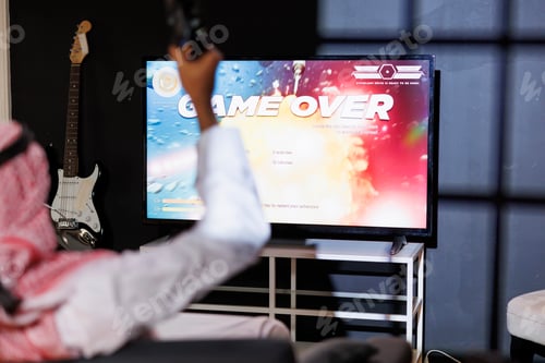 Preview: Man sad with losing in the video game