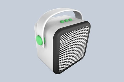 Preview: Bluetooth Speaker Tech 3D Illustration