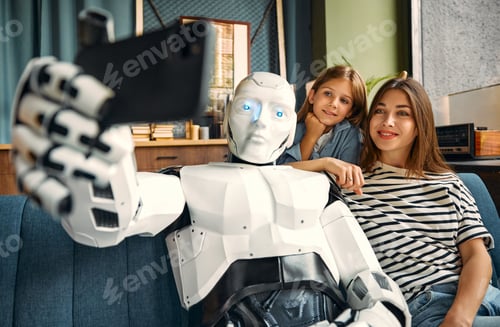 Preview: Robot with family at home