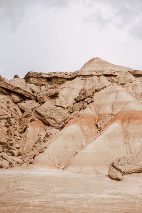 Preview: Iconic mountain on Barcenas Reales in Navarra, Spain