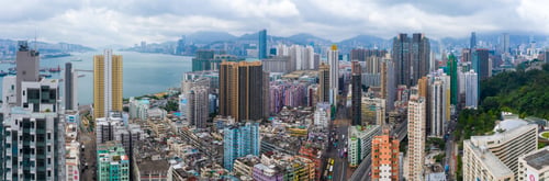 Preview: To Kwa Wan, Hong Kong 17 May 2019: Top view of Hong Kong residential district