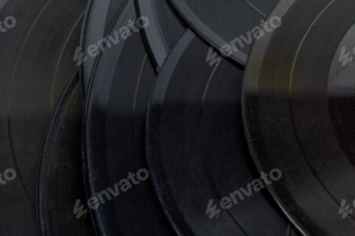 Preview: Vinyl discs isolated on white