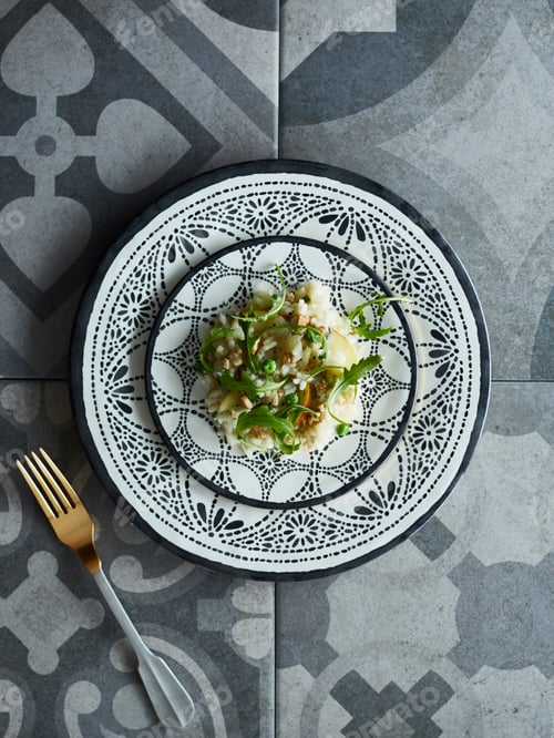 Preview: Light snack of seeds, rice and rocket