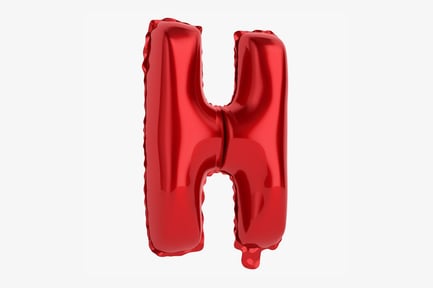 Preview: Inflatable Red Letter H