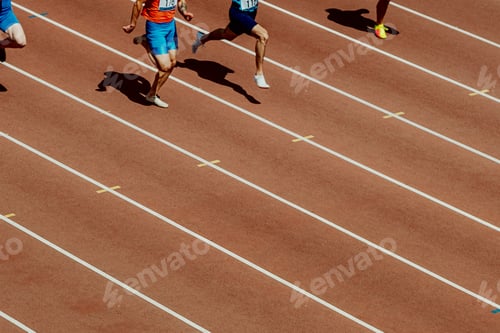 Preview: group of athletes runners run