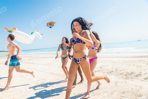Preview: Friends having fun on the beach