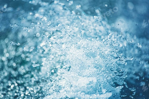 Preview: Crashing Wave Creates a Blue and White Pattern