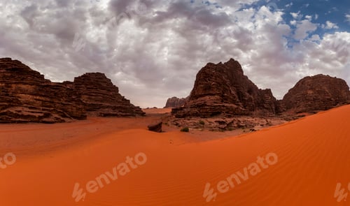 Preview: Beautiful views of the Wadi Rum desert. Jordan