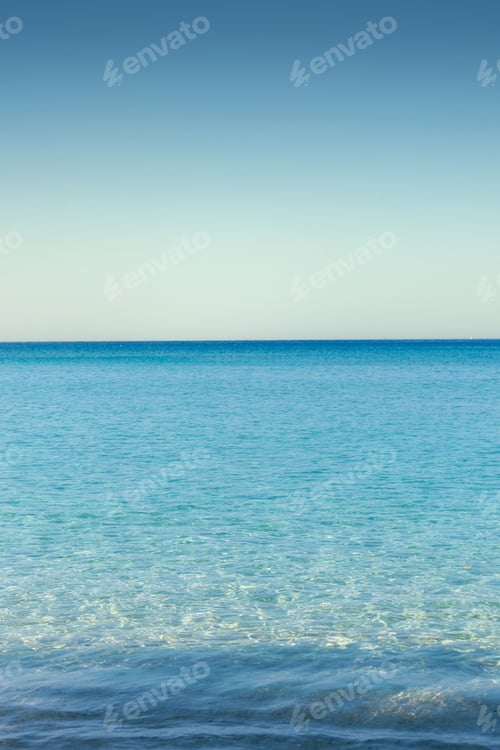 Preview: An Stunning beautiful sea landscape beach with turquoise water with copy space for your text.
