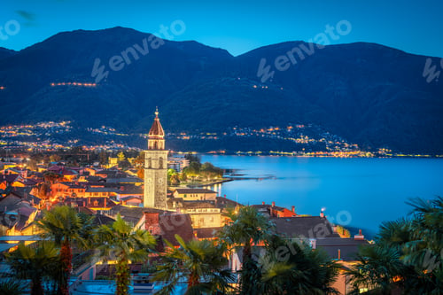 Preview: Ascona, Switzerland Townscape on Lake Maggiore