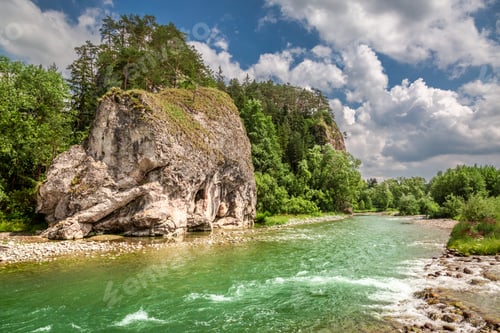 Preview: Beautiful stream Bialka in the pieniny mountains in summer