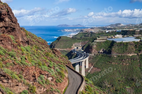 Preview: Road on Tenerife island landscape