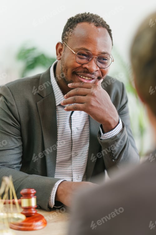 Preview: American African Lawyers advice to client about agreement contract. Law, legal services, advice