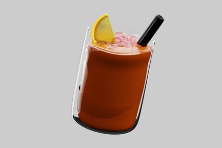 Preview: Iced chocolate cocktail with orange