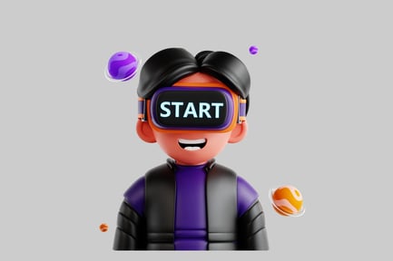 Preview: Cartoon virtual reality character avatar