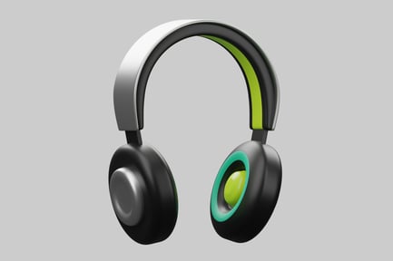 Preview: Modern wireless headphone audio accessory