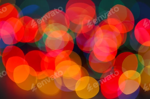 Preview: multicolored holiday bokeh