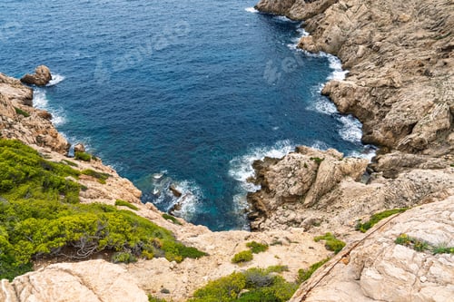 Preview: Dramatic Coastline of Mallorica, Spain Rugged Cliffs and Azure Waters, Vacation Destination