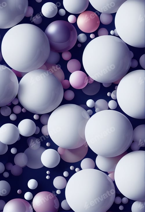 Preview: Beauty fashion background with floating white sphere for cosmetic product display
