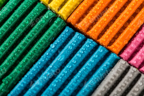 Preview: Plasticine. Texture Of Colored Decorative Wallpaper. Multicolored Abstract Background. Art.