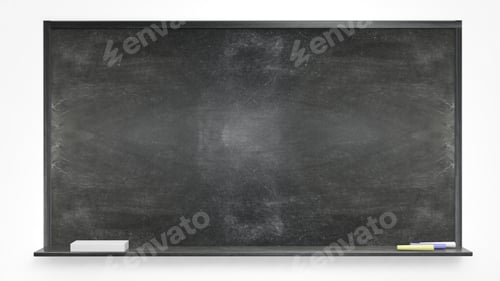 Preview: Blackboard on white background