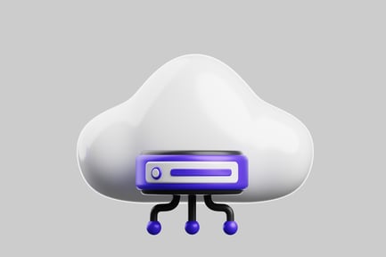 Preview: Abstract geometric design with purple and white elements