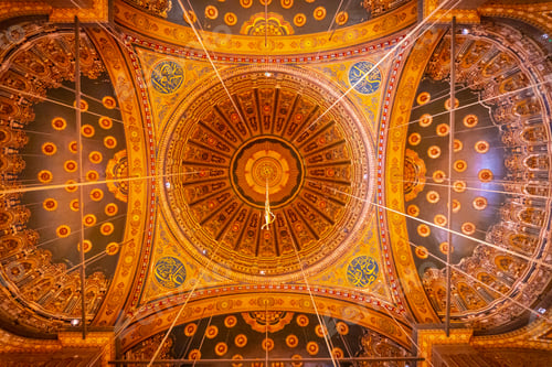 Preview: Beautiful decorated interior of the Alabaster Mosque in the city of Cairo