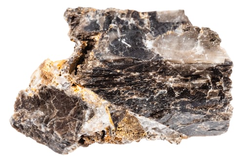 Preview: unpolished anthraconite mineral isolated