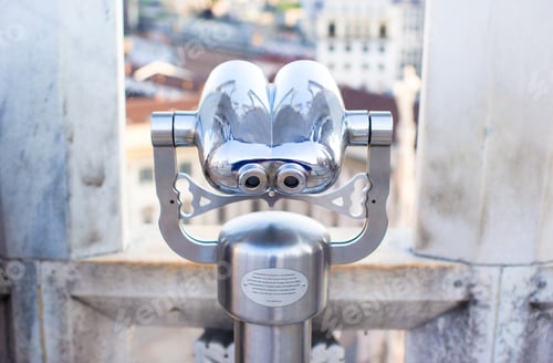 Preview: Beautiful view from the rooftop of Duomo cathedral, Milan, Italy