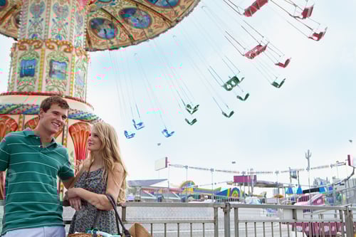 Preview: Teenage couple at amusement park