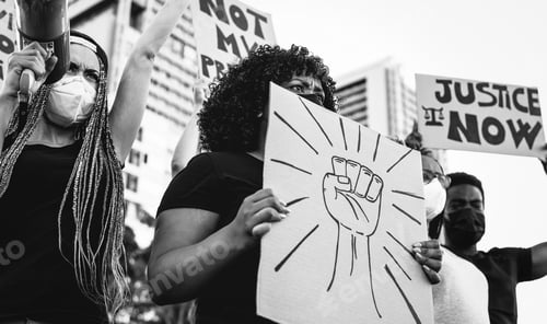 Preview: Black lives matter international activist movement protesting against racism