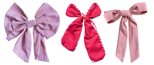Preview: bow for gift isolated on white background, clipping path