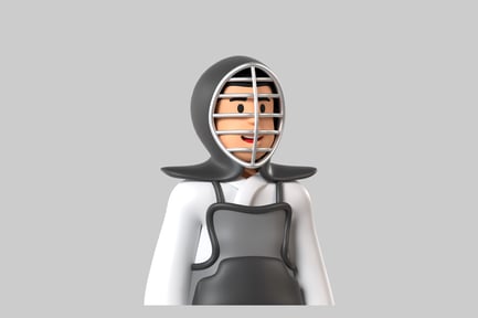 Preview: Kendo fighter cartoon character