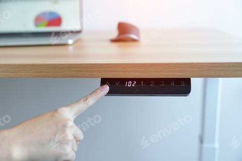 Preview: Hand adjustment Ergonomic electric desk or Adjustable height