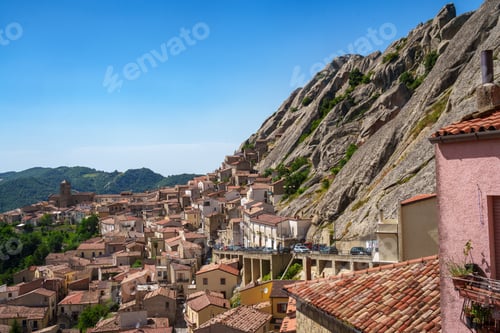 Preview: View of Pietrapertosa, historic town in Basilicata, Italy